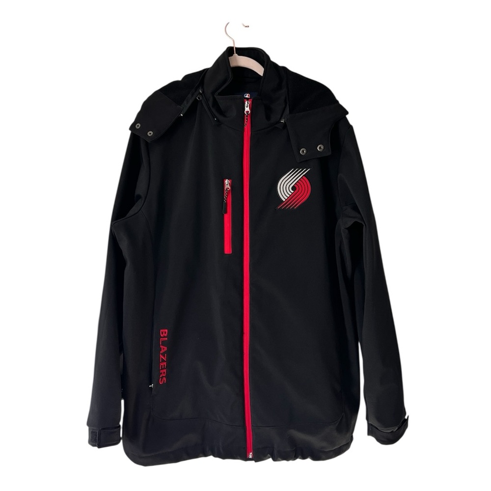 NBA G-III Carl Banks Portland Trail Blazers Black Hooded Zip-Up‎ Jacket Men’s XL